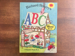 Richard Scarry’s ABC Word Book, Vintage 1971, Hardcover, Illustrated